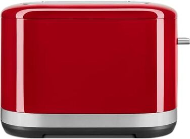 Тостер KitchenAid для 2 скибок - ретро дизайн, нержавіюча сталь, червоний Empire. 7 функцій