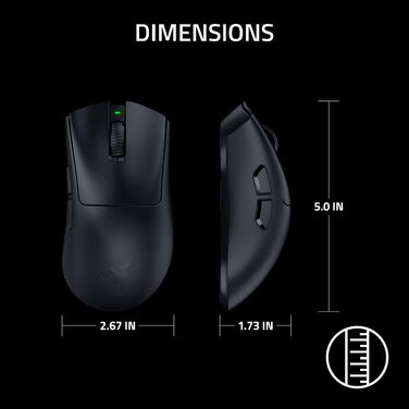 Ігрова бездротова миша Razer DeathAdder V4 Pro — ергономічна, ультралегка (55г), 26K DPI, HyperSpeed, чорна