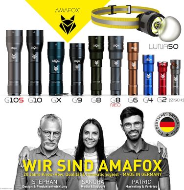 Ліхтарик AMAFOX G8-2100 люмен XENON Megabeam, LED, акумулятор 21700 mAh, військовий зелений, надяскравий, USB-C зарядка