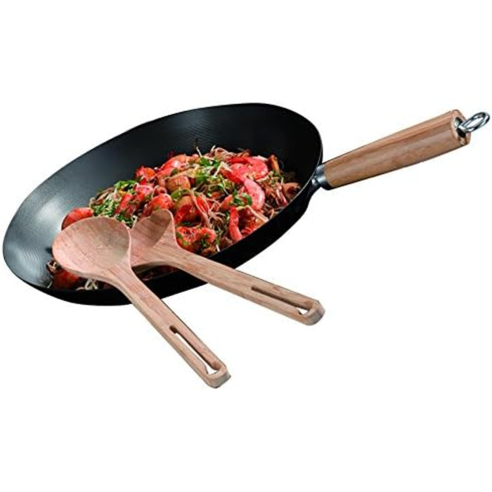 Wok Campingaz для Culinary Modular System, антипригарне покриття, металевий адаптер, з дерев'яними ложками, Ø 35 см, висота 15 см