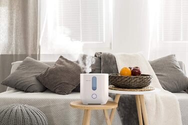 Ультразвуковий зволожувач повітря BONECO U300, 5 л, для кімнат до 50 м², з арома-функцією, авто-вимкненням, індикатором порожнього бака, фільтром, білий