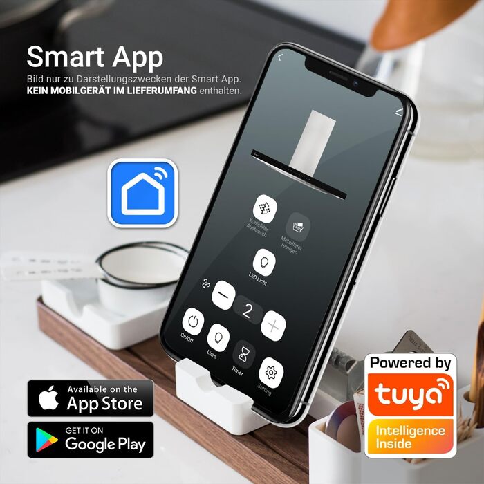 Витяжка для кухні KKT KOLBE FLAT6006ED (90 см), настінна, нержавіюча сталь та чорне скло, з WLAN, сенсорним керуванням та режимами відведення/рециркуляції