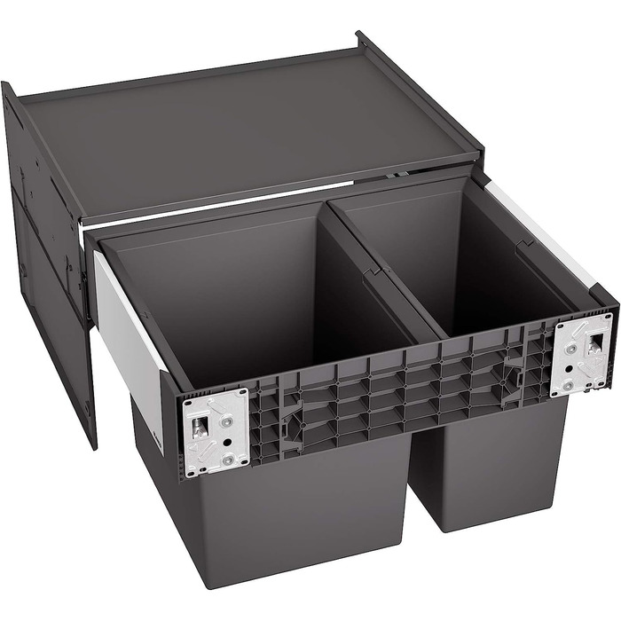 Сортувальна система для сміття BLANCO SELECT II 60/2 для шаф 60 см, висувна, 1x30 л і 1x19 л, з кришкою, для кухні