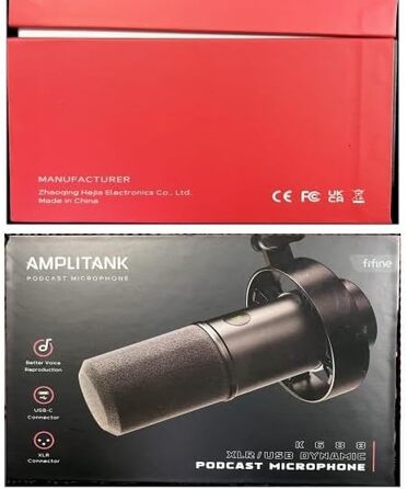 Динамічний XLR студійний мікрофон FIFINE з USB для ПК, стрімінгу, подкастів, ігор, сумісний з PS4/5, Mac, мікшерами та звуковими картами