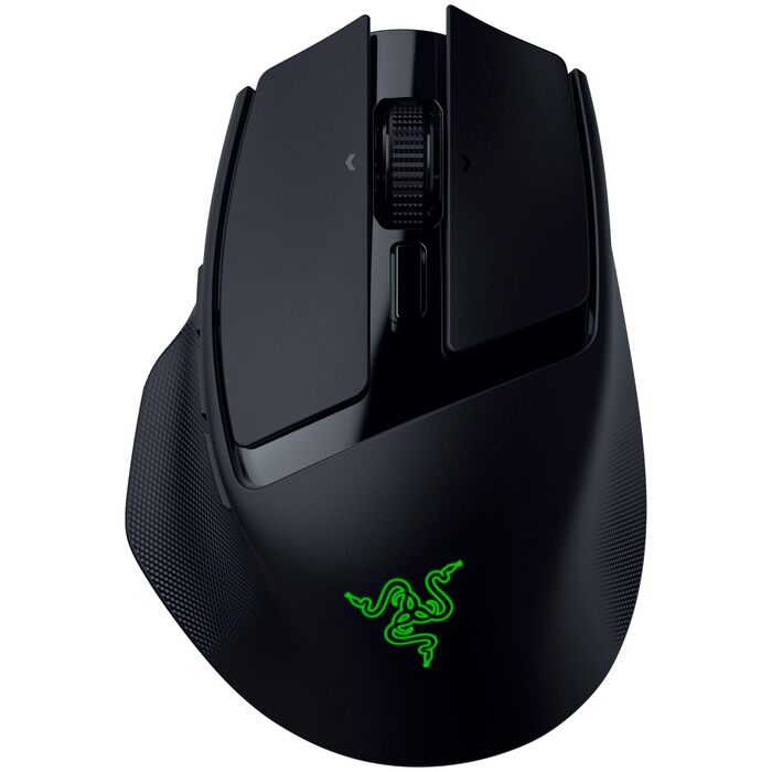 Бездротова ігрова миша Razer Basilisk Mobile AI Prompt Master, сенсор Focus X 18K, три режими підключення, перемикачі Gen-3, чорна