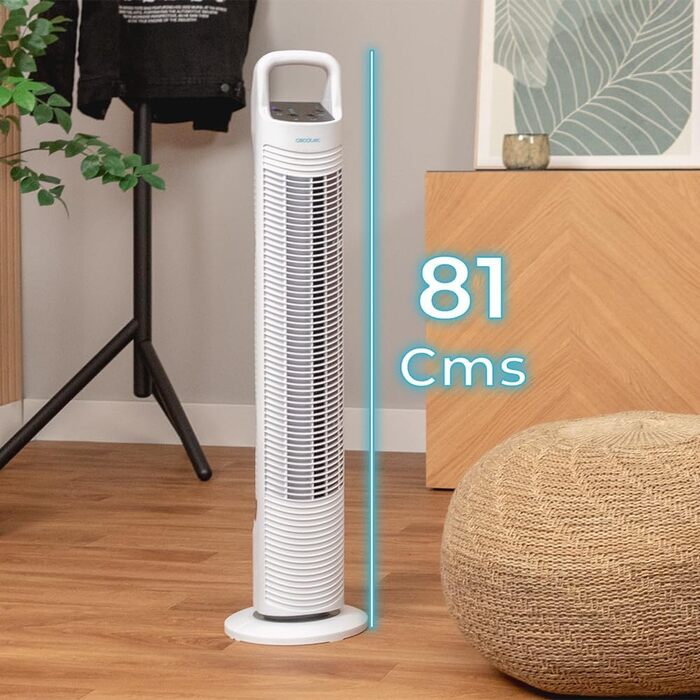 Вентилятор підлоговий Cecotec EnergySilence 790 Skyline 50W 76см з таймером, білий