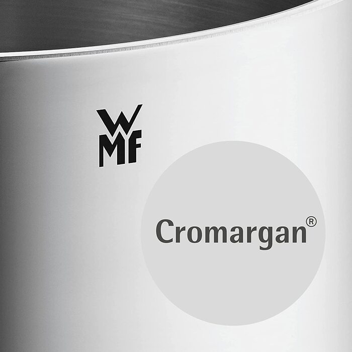 Каструля WMF Function 4, 16 см, з кришкою, 1,4 л, з нержавіючої сталі Cromargan, індукційна, з 4 функціями зливу, з внутрішньою шкалою, червона