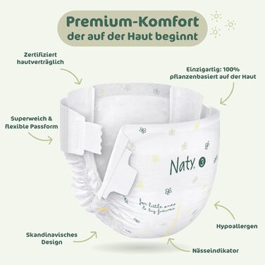 Екологічні підгузки для дітей Naty BioEmbrace, розмір 4 (7–18 кг), 88 шт