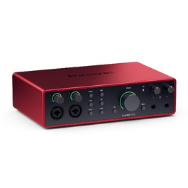 Focusrite Scarlett 4i4 4-го покоління USB Аудіоінтерфейс для гітаристів, вокалістів та музикантів (16 входів/16 виходів) - HiFi студійна якість