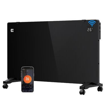 Розумний керамічний обігрівач стін CIARRA Smart WLAN 1000W (CBHX20-B), електричний настінний конвектор з керуванням через Wi-Fi