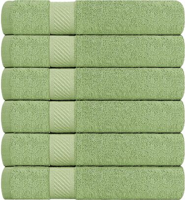 Рушники для ванної Utopia Towels 61x121 см, 6 шт, зелений