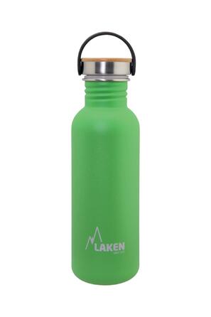 Спортивна пляшка для води Laken BSB100 з гвинтовою кришкою, 750 мл, зелена
