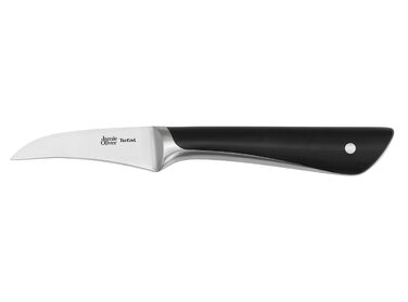 Набір кухонних ножів з підставкою Jamie Oliver by Tefal (5 предметів), сталь, акація, коричневий, K267S556