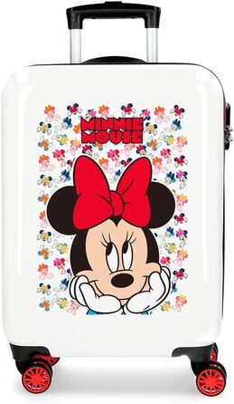 Дитяча валіза Disney Minnie Diva, 38x55x20 см, ABS, 34 л, 4 колеса, ручна поклажа, багатобарвна