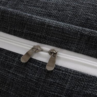 Подушка трикутна для спини OHMG 160x50x20 см темно-сіра з кишенею, для ліжка та дивана, знімний чохол