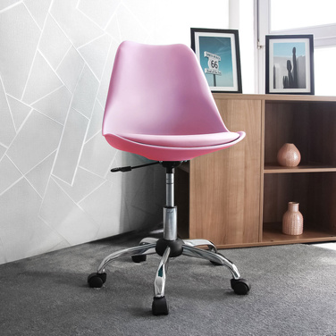 Офісне крісло FANCY PRO, рожеве, hjh OFFICE