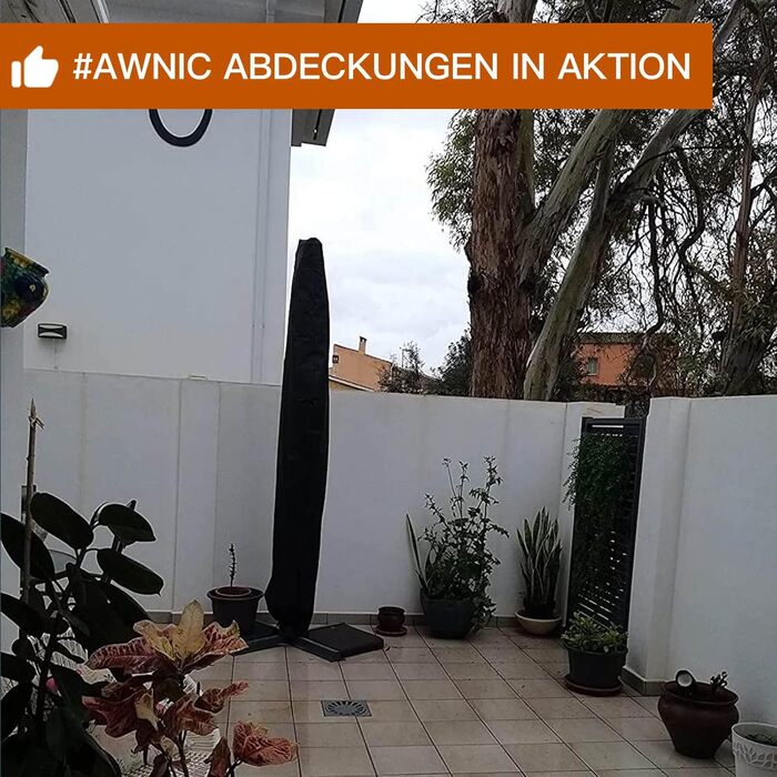 Чохол для парасольки Awnic (265x40/70/50 см) - Водонепроникний, поліестер, захист від сонця