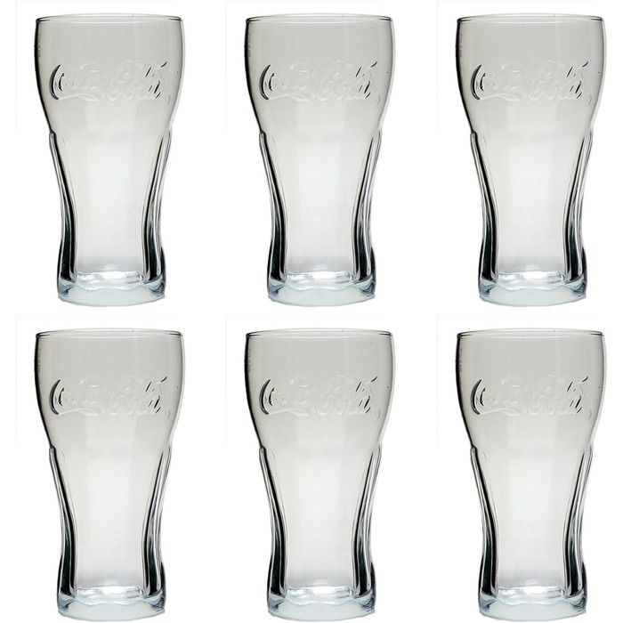 Склянка Arcoroc Coca-Cola FH27 з контуром, мірна, 200 мл, 6 шт.