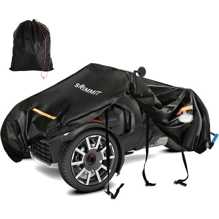 Водонепроникний чохол для Can-Am Ryker 600/900/Sport/Rally, міцний 420D, повна захисна накидка з водостійкими швами, аксесуар для мотоцикла, розмір 264x167x114 см