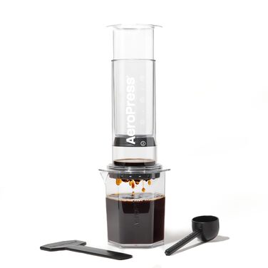 AeroPress Clear XL: Прес для кави, френч-прес та еспресо-машина 2-в-1, прозорий XL, портативний для подорожей та кемпінгу