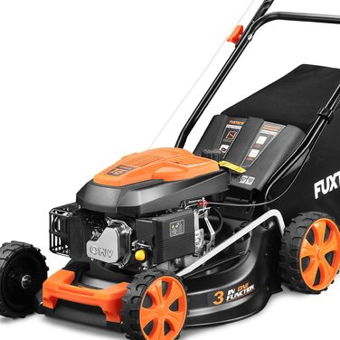 Бензокоса FUXTEC 3в1 FX-RM4646ECO: 3,5PS, 46 см, 50л кошик, мульчування, 25 кг