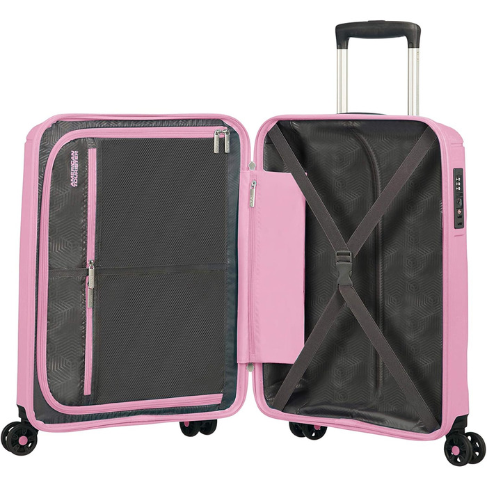 Валіза American Tourister Sunside Spinner S, 55 см, 35 л, рожевий, ручна поклажа
