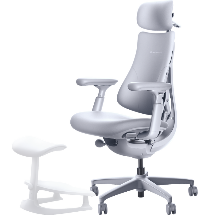 Крісло офісне ергономічне LiberNovo Omni Space Gray 48 см