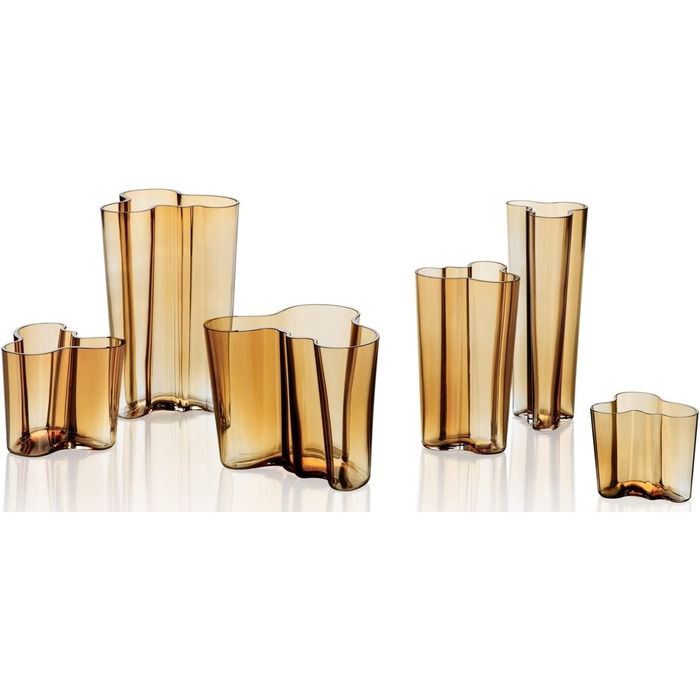 Ваза Iittala Alvar Aalto Collection 95 мм, колір Desert, скло, дизайнерська