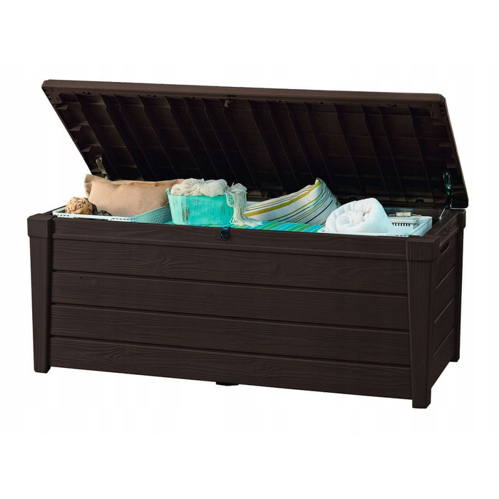 Садова скриня Keter BRIGHTWOOD STORAGE BOX 455 л, коричнева