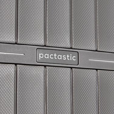 Легкий жорсткий набір валіз Pactastic 3-в-1, поліпропілен, розширюваний на 5 см, 4 подвоєних колеса, TSA-замок, сірий-кофейний металік, для жінок і чоловіків