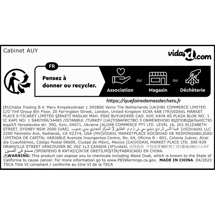 Шафа для пральної машини з 2 дверцятами та 3 полицями vidaXL, біла, 64x25,5x190 см – меблі для ванної кімнати