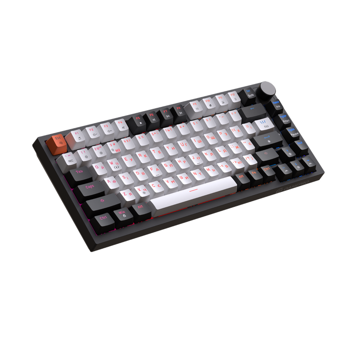 Дротова механічна клавіатура GamePro MK160 V2 Warden QLAB Sakura Black (MK160-V2-B-QS)