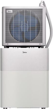 Мобільний кондиціонер Midea PortaSplit-E 12000 BTU (3.5 кВт) персикового кольору: охолодження A++/опалення A+, до 42 м² / 105 м³, надтихий (39 дБ)
