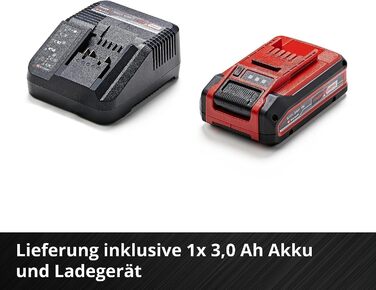 Акумуляторний газонокосарка Einhell City GE-cm 18/30 Li Kit Power X-Change (18 В, ширина косіння 30 см, до 150 м², Brushless, кошик 25 л, висота косіння 30-70 мм, з акумулятором 3.0 Ah + зарядним пристроєм)