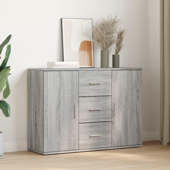 Комод vidaXL у стилі старого дерева, 90x29,5x65 см, ДСП, для зберігання речей, шафа для вітальні, домашній органайзер