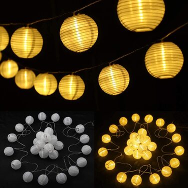 Світлодіодна гірлянда StarryEver 10 м, ліхтарики, тепле біле світло, 40 LED, для вулиці, патіо, балкона, саду, із пультом, розширювана, 8 режимів, з живленням від мережі