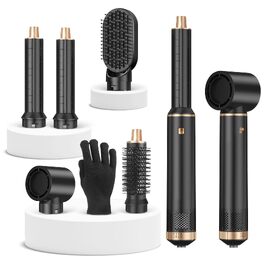 Sendowtek Hairstyler 5 в 1: Мультистайлер для волосся 1000W з насадками для завивки, сушіння, об'єму та укладки. Щітка-фен для жінок та чоловіків