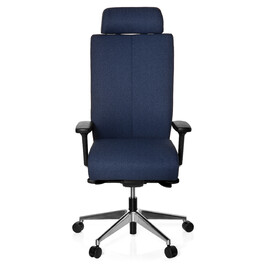 Офісне крісло / поворотне крісло PRO-TEC XXL з повною м'якою оббивкою Blue HJH OFFICE