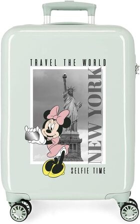 Дитяча валіза Disney Mickey & Minnie, кабінна, зелена, Нью-Йорк, універсальний розмір