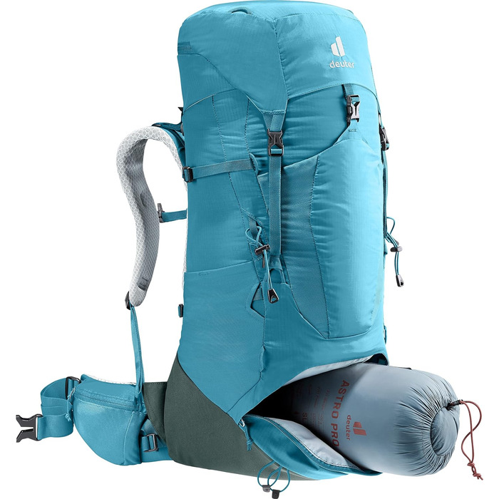 Рюкзак для трекінгу Deuter Aircontact Lite 35+10 SL для жінок, легкий, Lagoon-ivy, 35+10 л