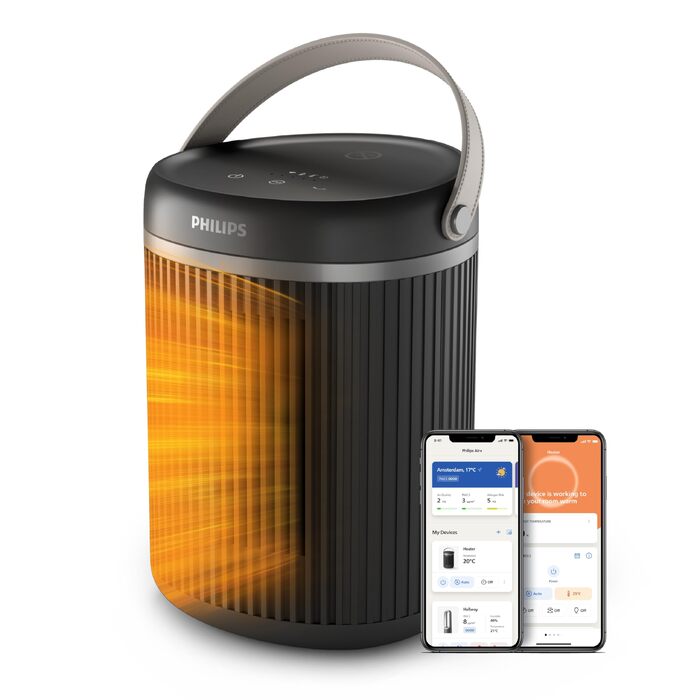 Керамічний тепловентилятор-товпік Philips Smart 5000 серії, 2000 Вт, чорний