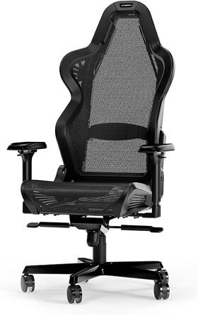 Ігрове крісло DXRacer Air R1S, сітка, чорне, для високих, до 200 см