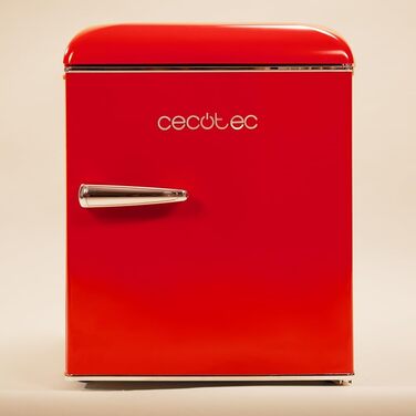 Міні-холодильник Cecotec Bolero CoolMarket TT Origin 45L, ретро, червоний, з морозильною камерою, клас енергоефективності E, 55 см, 44,7 см