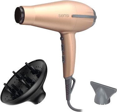 Фен професійний Gama Italy Tempo 5D Sensi 2200W з іонізацією та захистом від озону - 530г (Золотий)