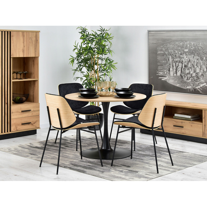 Стілець Mebel-Partner, оббивка тканина, чорний, 1 шт.