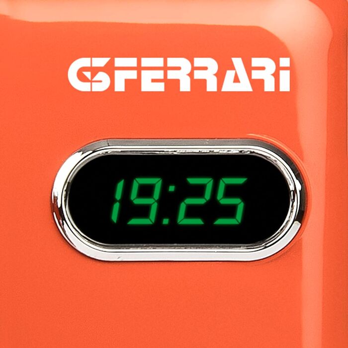 Мікрохвильова піч G3 Ferrari G10155 Sapormio Vintage, 1150 Вт, 20 л, 8 програм, електронна, помаранчева