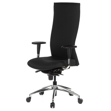 Офісне крісло / крісло керівника OFFICE-TEC тканина чорна hjh OFFICE
