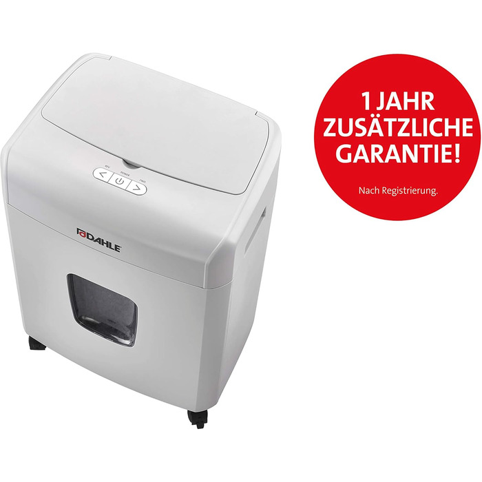 Шредер Dahle ShredMATIC 90 з автоподачею паперу (90 аркушів, P-4, шредер частинами, без масла та обслуговування, автоматичний втягувач) світло-сірий/сірий, рівень безпеки P4, 90 аркушів