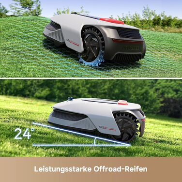Робот-газонокосар Dreame A1 Pro без дроту, LiDAR 360°, 2000 м², керування через додаток, OmniSense, розумне уникнення перешкод, 66.5x43.7x26.1 см
