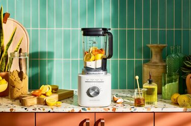 Блендер стаціонарний KitchenAid 5KSB2073EPL Pure Power, 1.5 л, білий перламутр - для смузі, супів, крихти льоду